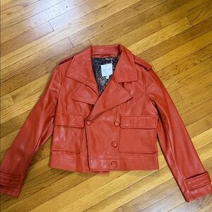 Avec Les Filles leather jacket - NEW